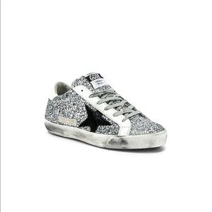 EUC- Golden Goose sliver glitter black star -37